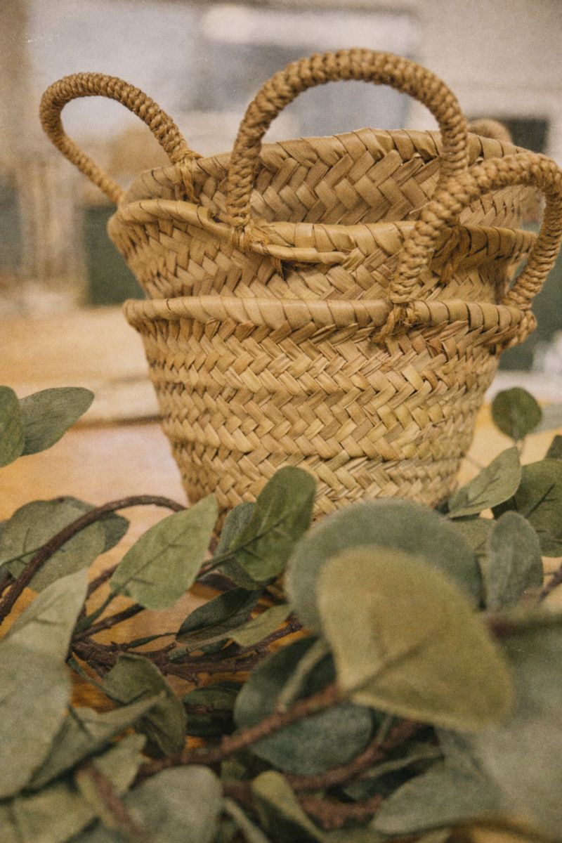 Petit panier osier mariage