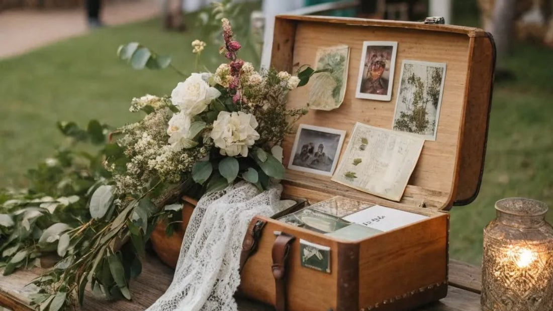 Urne de mariage originale en bois en plastique ou en métal