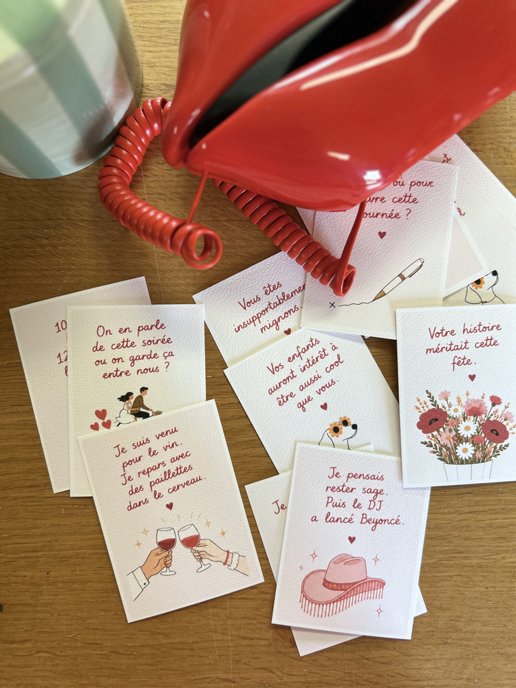 Cartes pour livre d’or