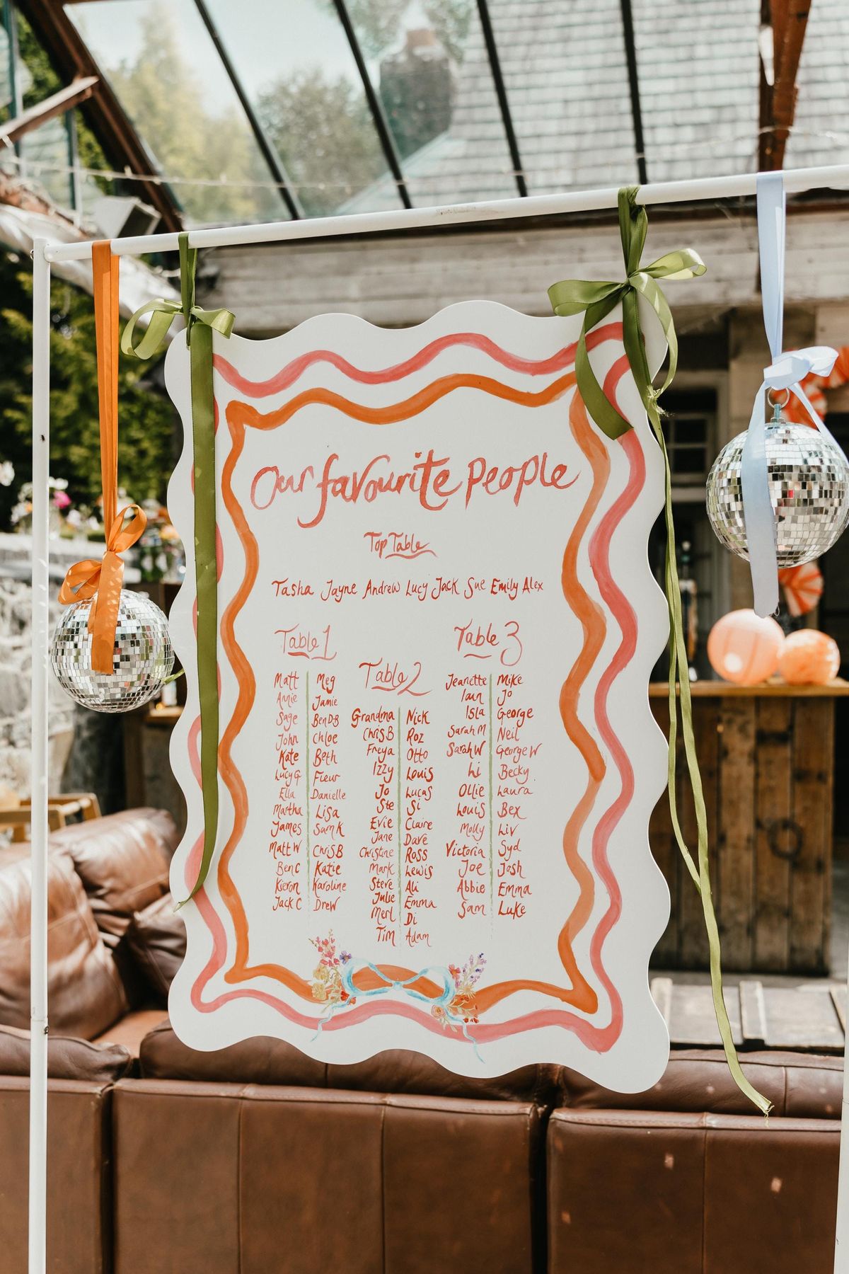 Plan de table mariage