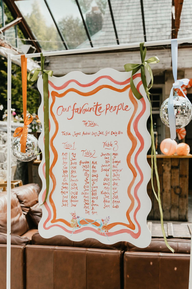 Plan de table mariage