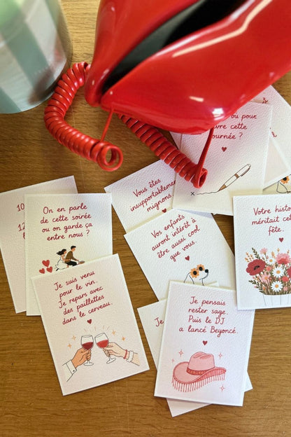 Cartes messages mariage (pack 50)
