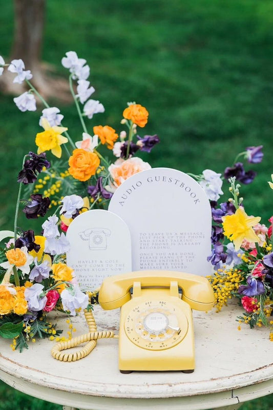 Livre d'or audio - jaune