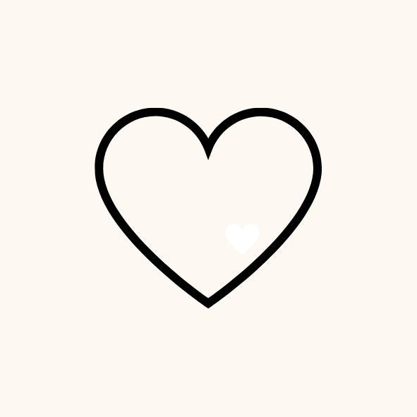 pictogramme coeur pour les tatoos éphémères de mariage