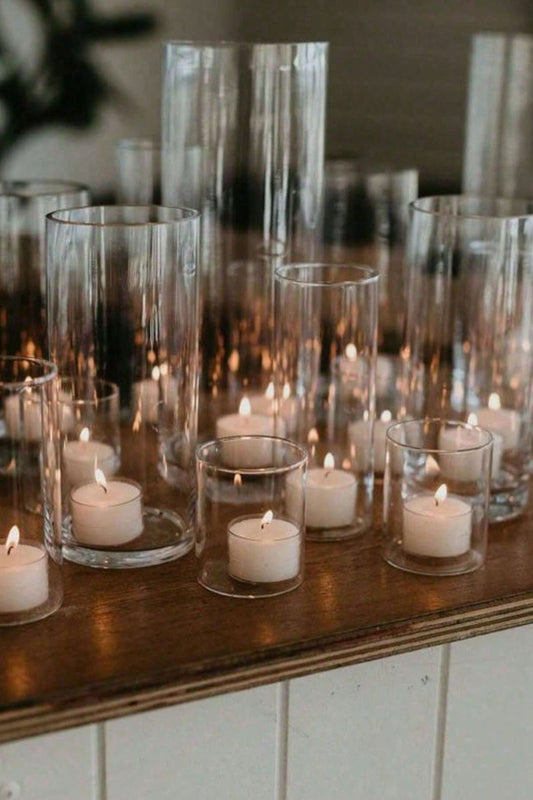Lot de vases pour bougies
