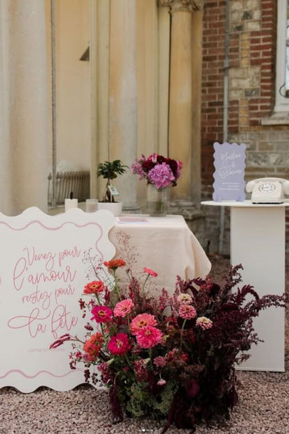Panneau personnalisé mariage grand format | Location