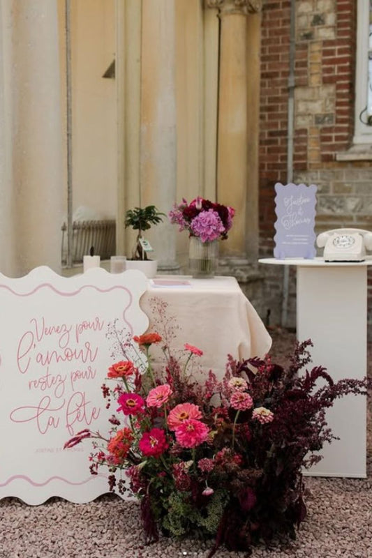 Panneau personnalisé mariage grand format | Location