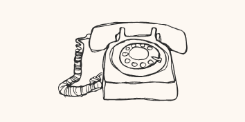 Logo d'un téléphone vintage