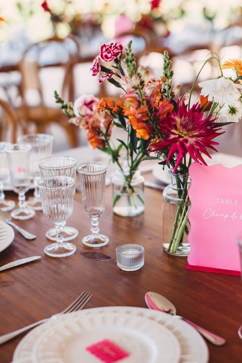 photophores pour bougies décoration table mariage