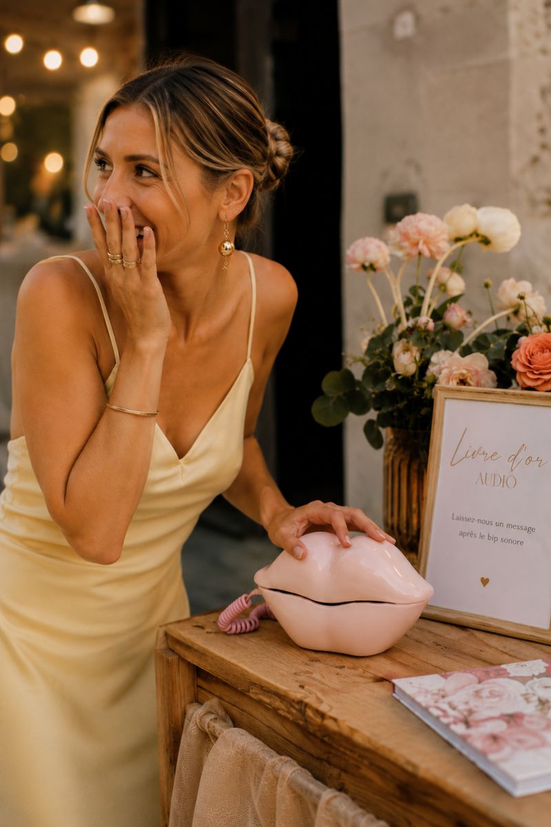 Téléphone livre d’or mariage